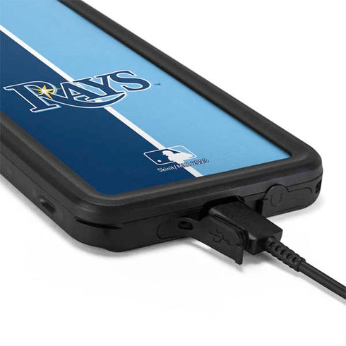 MLB Tampa Bay Rays Split Galaxy S20 Plus Waterproof Case