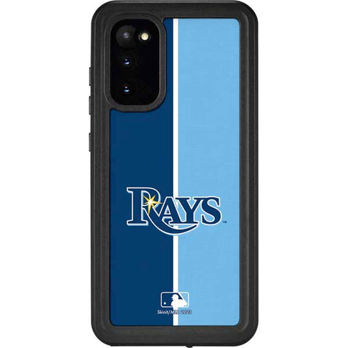 MLB Tampa Bay Rays Split Galaxy S20 Waterproof Case
