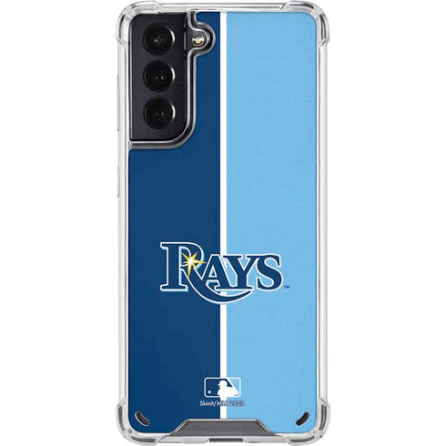 MLB Tampa Bay Rays Split Galaxy S21 5G Clear Case