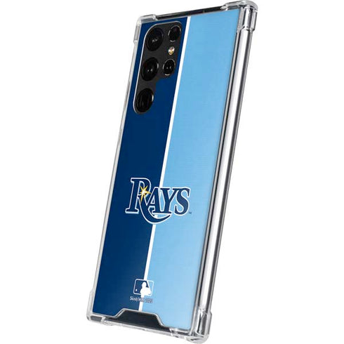 MLB Tampa Bay Rays Split Galaxy S22 Ultra Clear Case