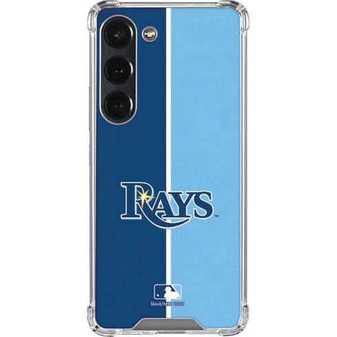 MLB Tampa Bay Rays Split Galaxy S23 Clear Case