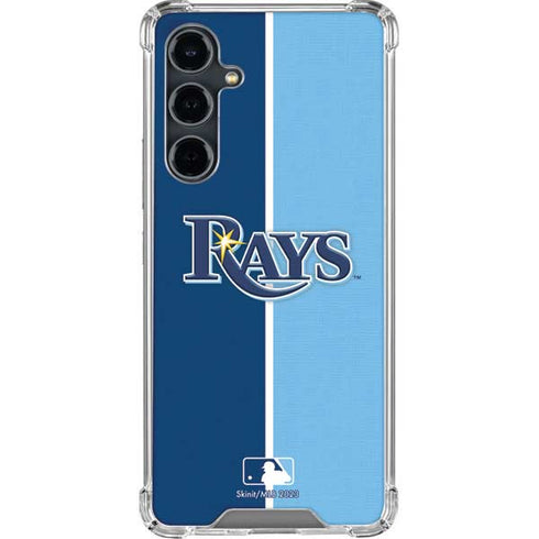 MLB Tampa Bay Rays Split Galaxy S23 FE Clear Case