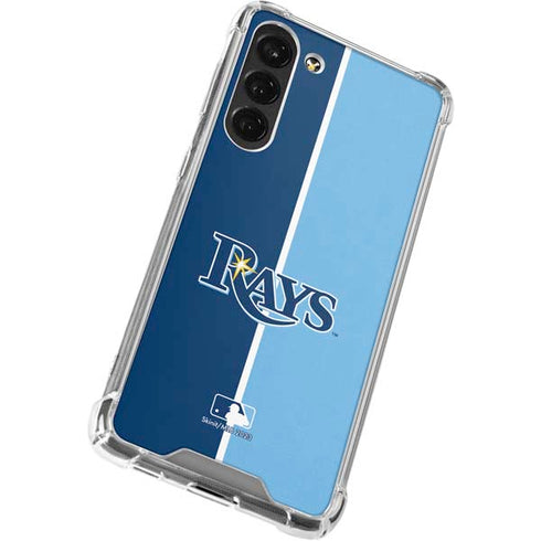 MLB Tampa Bay Rays Split Galaxy S23 Plus Clear Case