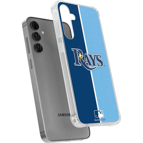 MLB Tampa Bay Rays Split Galaxy S24 Plus Clear Case