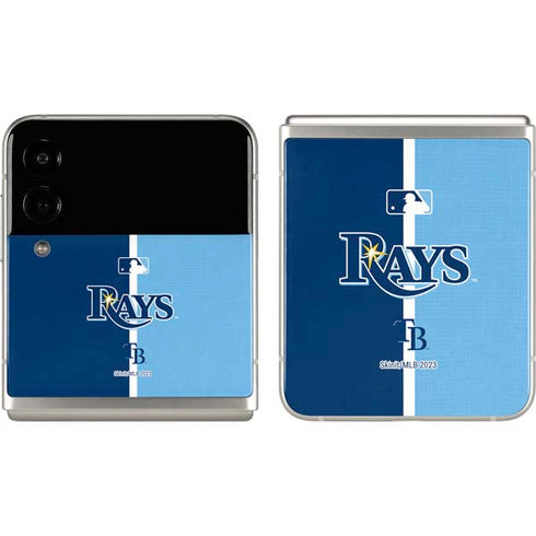 MLB Tampa Bay Rays Split Galaxy Z Flip3 5G Skin