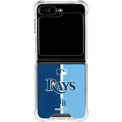 MLB Tampa Bay Rays Split Galaxy Z Flip5 5G Clear Case