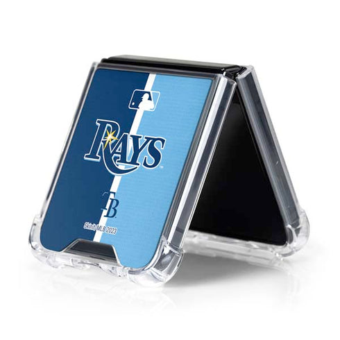 MLB Tampa Bay Rays Split Galaxy Z Flip5 5G Clear Case