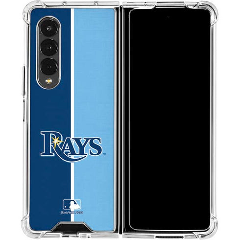 MLB Tampa Bay Rays Split Galaxy Z Fold4 5G Clear Case