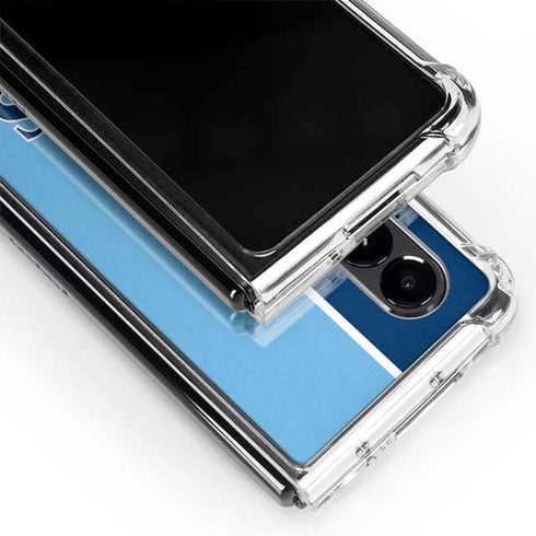 MLB Tampa Bay Rays Split Galaxy Z Fold4 5G Clear Case