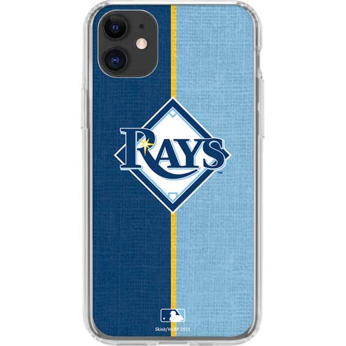 MLB Tampa Bay Rays Split iPhone 11 Clear Case