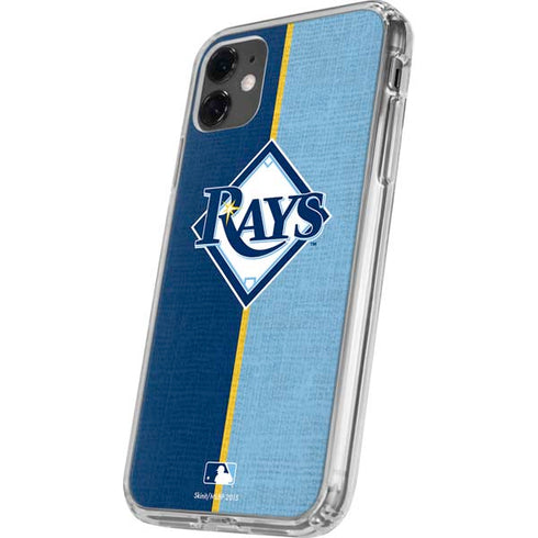 MLB Tampa Bay Rays Split iPhone 11 Clear Case