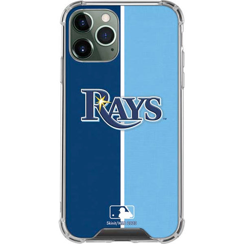 MLB Tampa Bay Rays Split iPhone 11 Pro Max Clear Case