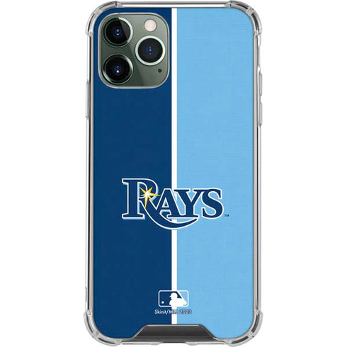 MLB Tampa Bay Rays Split iPhone 12 Pro Clear Case