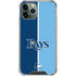MLB Tampa Bay Rays Split iPhone 12 Pro Clear Case
