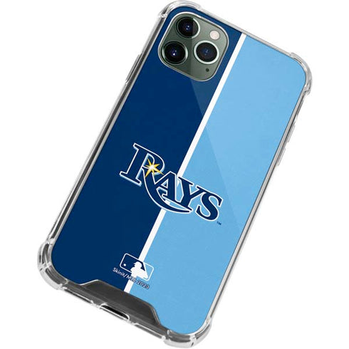MLB Tampa Bay Rays Split iPhone 12 Pro Clear Case