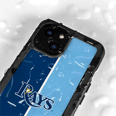 MLB Tampa Bay Rays Split iPhone 13 Mini Waterproof Case