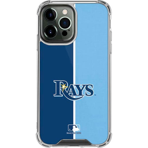 MLB Tampa Bay Rays Split iPhone 13 Pro Max Clear Case