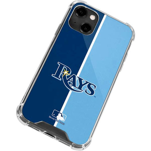 MLB Tampa Bay Rays Split iPhone 14 Clear Case