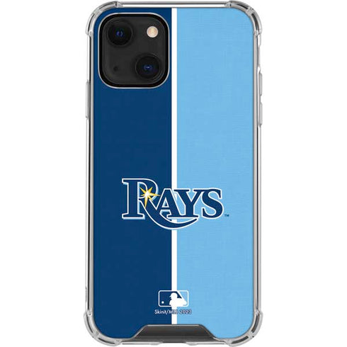 MLB Tampa Bay Rays Split iPhone 14 Plus Clear Case