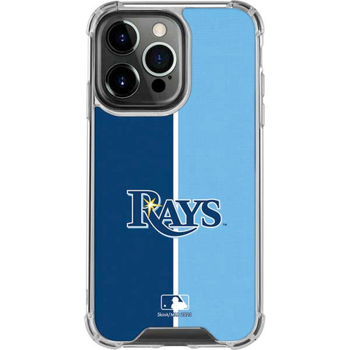 MLB Tampa Bay Rays Split iPhone 15 Pro Clear Case