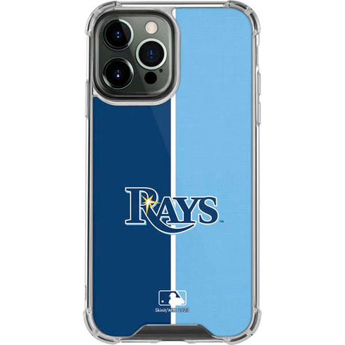 MLB Tampa Bay Rays Split iPhone 14 Pro Max Clear Case