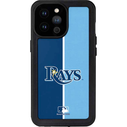 MLB Tampa Bay Rays Split iPhone 14 Pro Max Waterproof Case