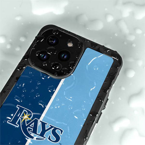 MLB Tampa Bay Rays Split iPhone 14 Pro Max Waterproof Case