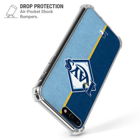 MLB Tampa Bay Rays Split iPhone 7/8 Plus Clear Case