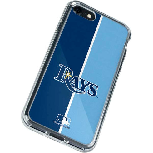 MLB Tampa Bay Rays Split iPhone SE (2nd & 3rd Gen) Clear Case
