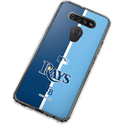 MLB Tampa Bay Rays Split LG K51/Q51 Clear Case