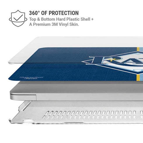 MLB Tampa Bay Rays Split MacBook Air 13in M1 (2021) Case plus Skin