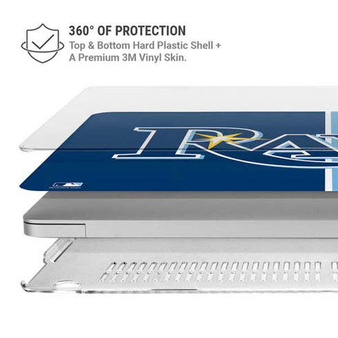 MLB Tampa Bay Rays Split MacBook Air 15in (2023-2025) Case plus Skin