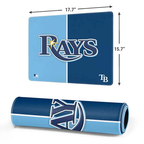 MLB Tampa Bay Rays Split Gaming Mouse Pad