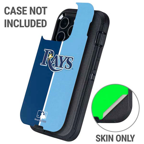 MLB Tampa Bay Rays Split Otterbox Defender iPhone Skin