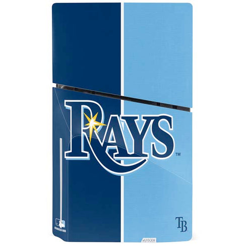 MLB Tampa Bay Rays Split PS5 Slim Disk Console Skin