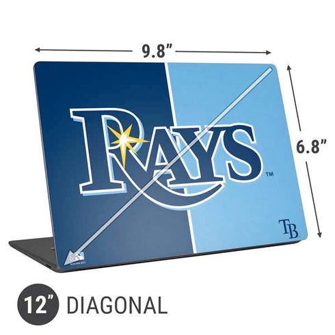 MLB Tampa Bay Rays Split Universal Laptop 12in (9.8 x 6.8in) Skin