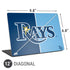 MLB Tampa Bay Rays Split Universal Laptop 12in (9.8 x 6.8in) Skin