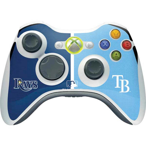 MLB Tampa Bay Rays Split Xbox 360 Wireless Controller Skin