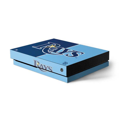 MLB Tampa Bay Rays Split Xbox One X Console Skin