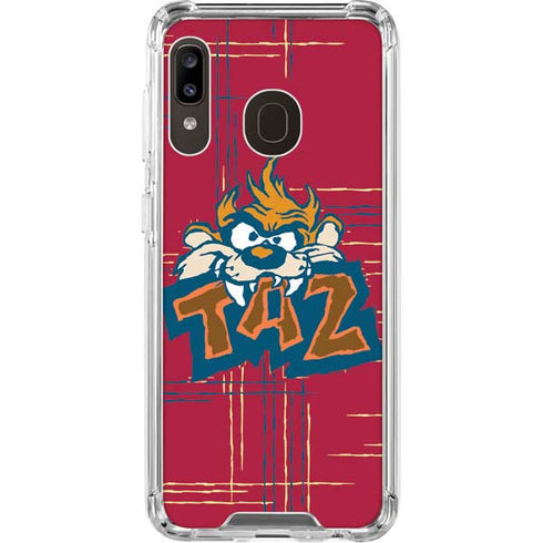 Looney Tunes Tasmanian Devil Bite Galaxy A30 Clear Case