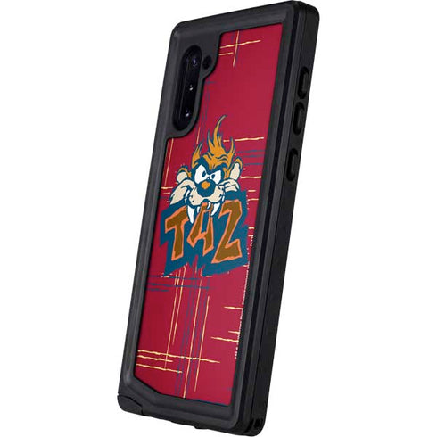 Looney Tunes Tasmanian Devil Bite Galaxy Note 10 Waterproof Case