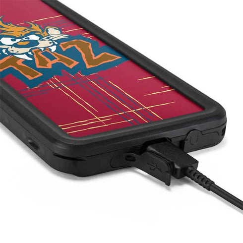Looney Tunes Tasmanian Devil Bite Galaxy S20 Plus Waterproof Case