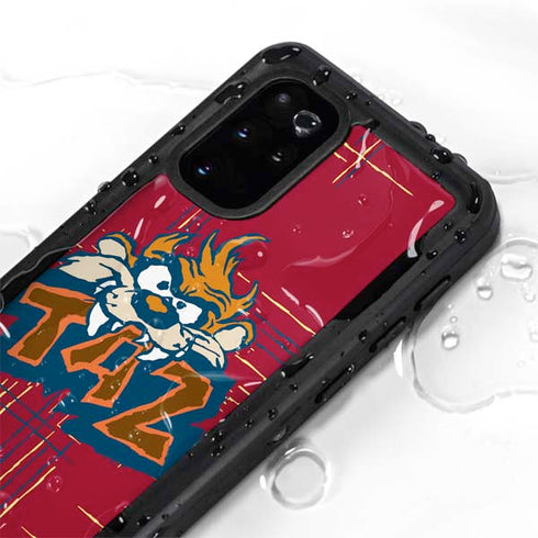 Looney Tunes Tasmanian Devil Bite Galaxy S20 Plus Waterproof Case