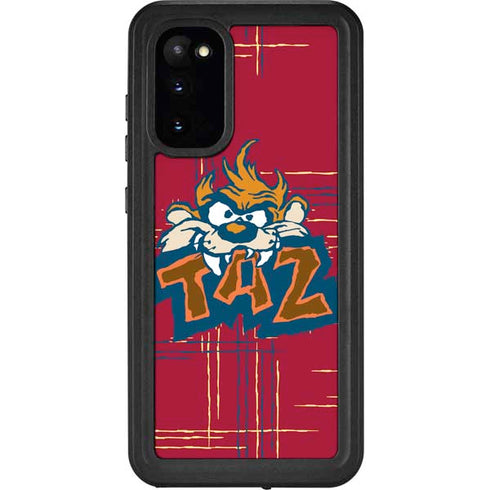 Looney Tunes Tasmanian Devil Bite Galaxy S20 Waterproof Case