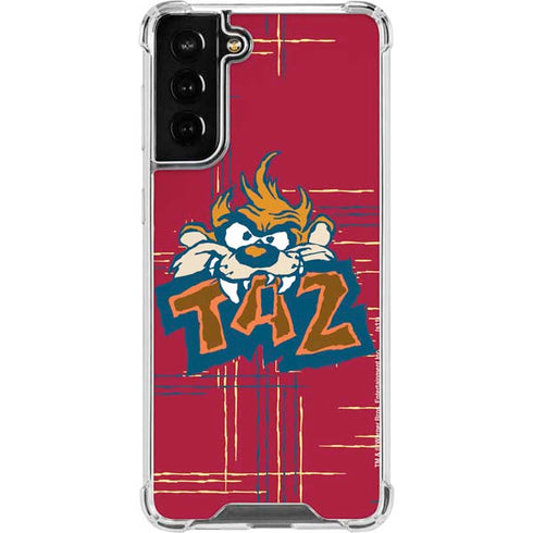 Looney Tunes Tasmanian Devil Bite Galaxy S21 FE Clear Case