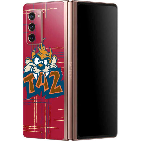 Looney Tunes Tasmanian Devil Bite Galaxy Z Fold2 5G Skin