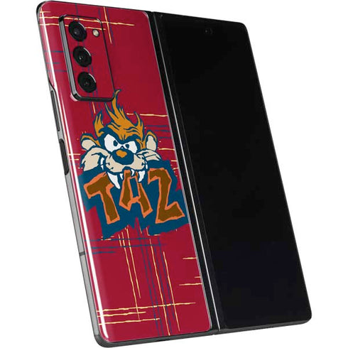 Looney Tunes Tasmanian Devil Bite Galaxy Z Fold2 5G Skin