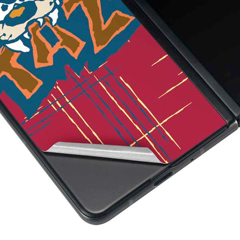 Looney Tunes Tasmanian Devil Bite Galaxy Z Fold3 5G Skin