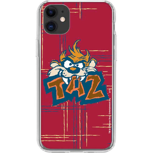 Looney Tunes Tasmanian Devil Bite iPhone 11 Clear Case