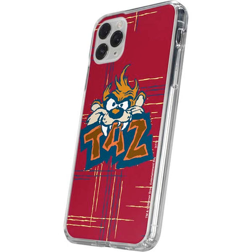 Looney Tunes Tasmanian Devil Bite iPhone 11 Pro Clear Case